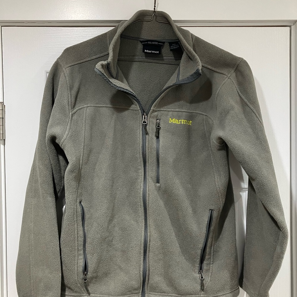 Marmot Men's Gray Polartec Performance Jacket
